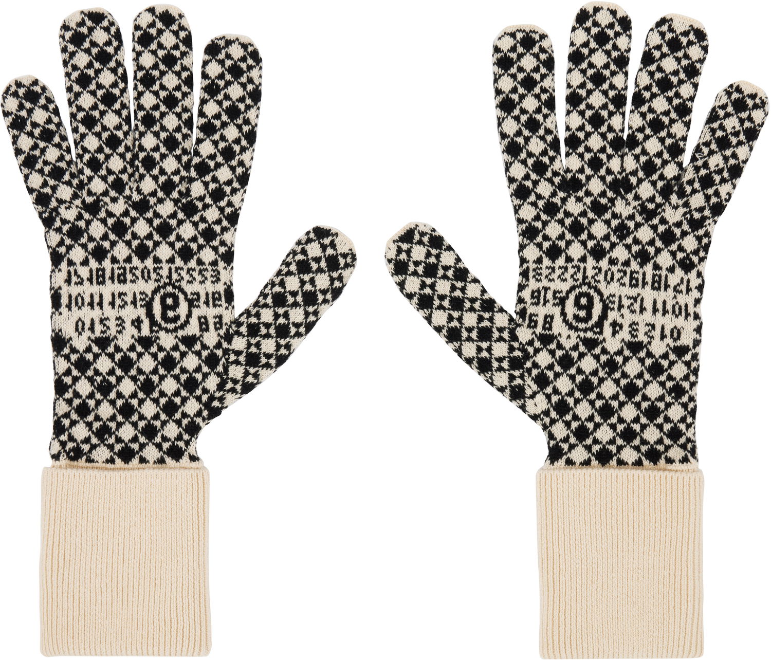 Rukavice Maison Margiela MM6 Maison Margiela Knit Gloves with Cuffs Béžová | S52TS0045 M13141, 0