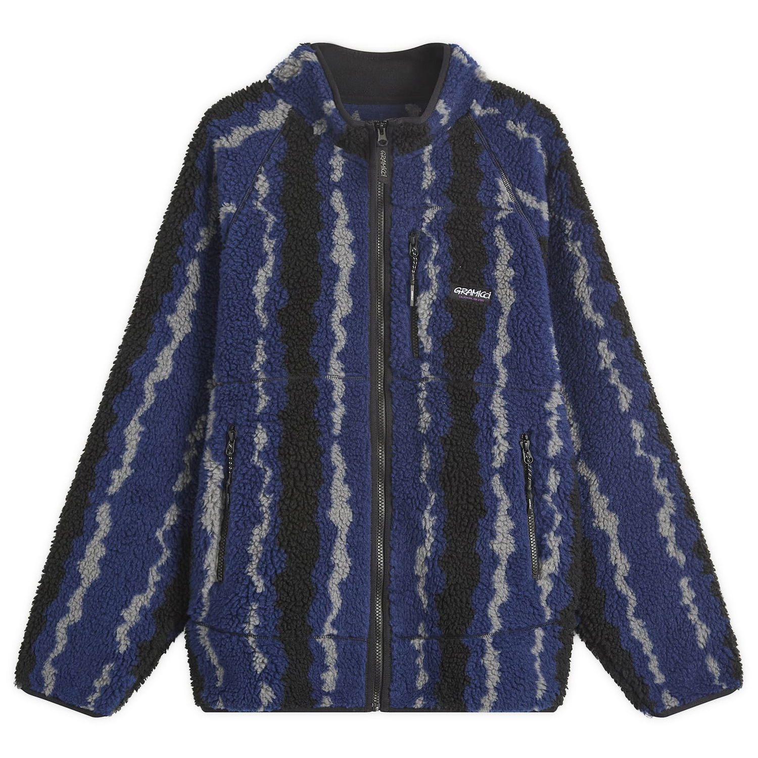 Bunda GRAMICCI Gramicci Ripple Sherpa Fleece Jacket Modrá | G5FU-J043-NVR, 0