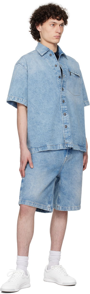 Košeľa BOSS Faded Denim Shirt Modrá | 50538203, 3