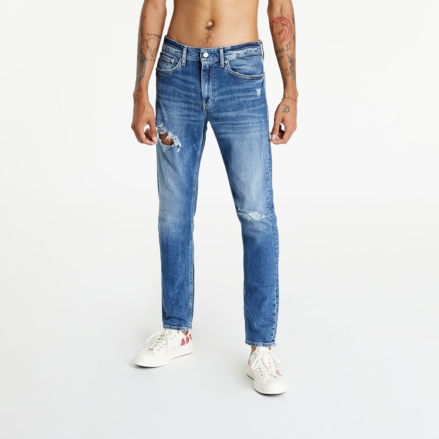 Džínsy CALVIN KLEIN Jeans Slim Taper Modrá | J30J321284 1BJ, 0