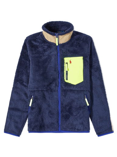 Bunda Polo by Ralph Lauren Neon Panel Sherpa Zip Navy | 710891063001