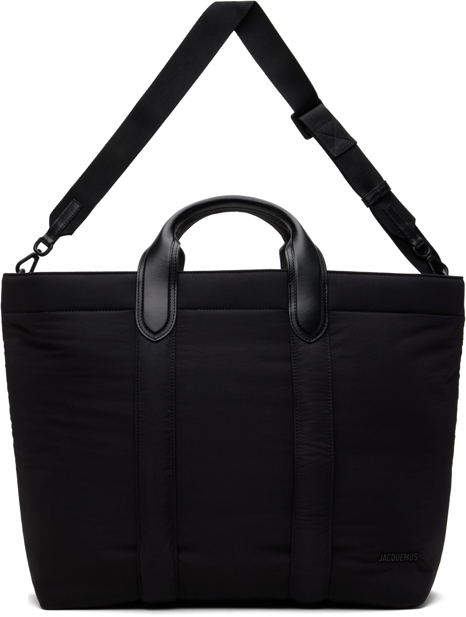 Tote bag Jacquemus JACQUEMUS La Croisière 'The Bambino Shopper' Tote Čierna | 25E255BA423-3174, 0