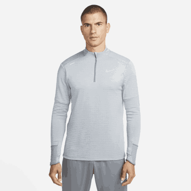 Tričko Nike Therma-FIT Repel Element 1/4 Zip Running Top Šedá | DD5662-084, 4