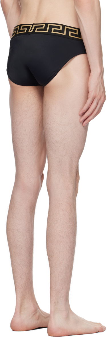 Plavky Versace Versace Greca Border Swim Briefs Čierna | ABU01025_A232185, 2