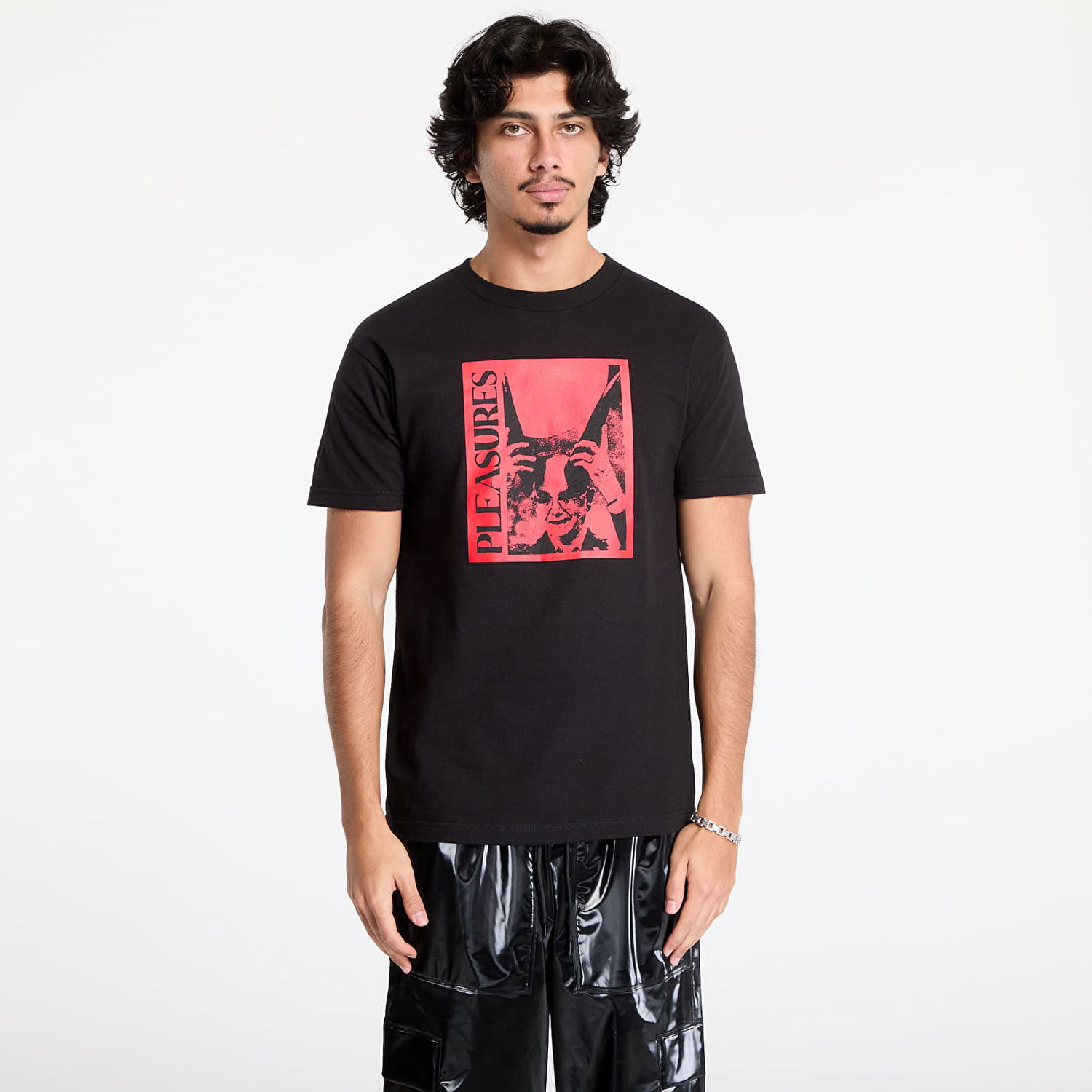 Tričko Pleasures Graphic Print Cotton T-Shirt Čierna | P24W041 BLACK, 0