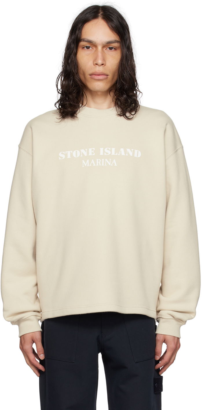 Mikina Stone Island Bonded Sweatshirt Béžová | 7915671X6, 0