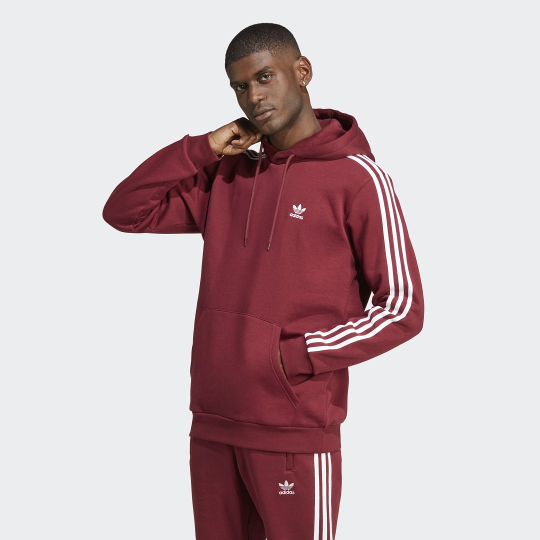 Mikina adidas Originals Adicolor Classics 3-Stripes Vínová | IB1417, 0