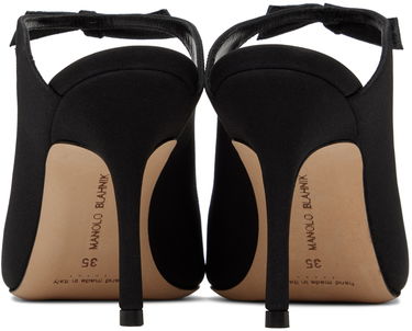 Doplnky Manolo Blahnik Manolo Blahnik Fiocchetti Bow Detail Slingback Mules Čierna | 423-1696-0004, 1