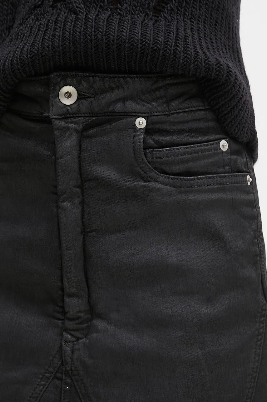 Sukňa Rick Owens A-Line Mini Skirt Čierna | DS02D2340.SBW, 1