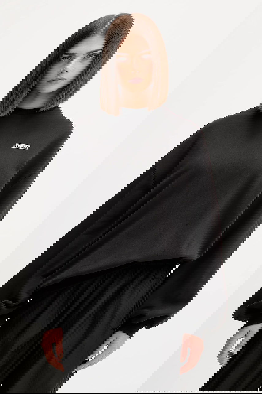 Mikina Puma Smooth Cotton Oversized Sweatshirt PUMA x ROSÉ Čierna | 633803, 0