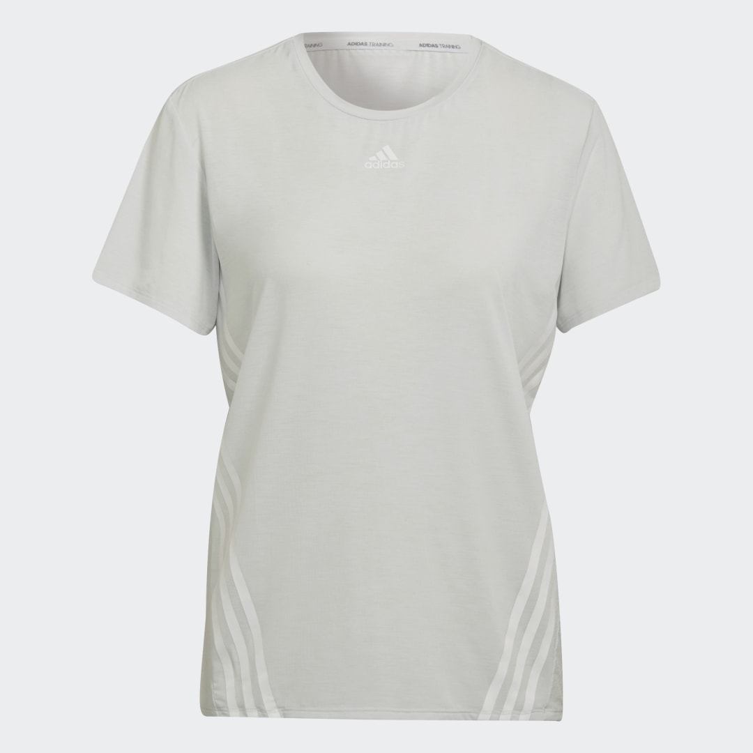 Tričko adidas Performance 3-Stripes Training T-Shirt Šedá | HC2759, 1