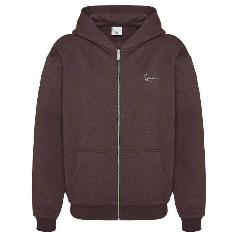 Mikina Karl Kani Small Signature Tribal Os Full Zip Hoodie Hnedá | 60220058