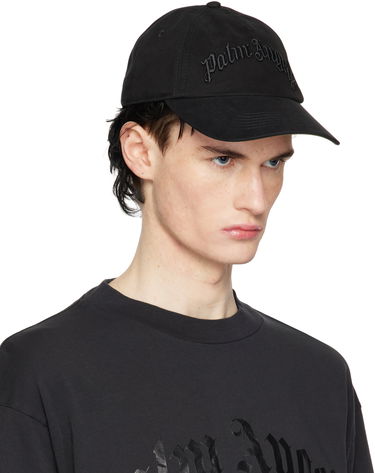 Šiltovka Palm Angels Curved Logo Cotton Twill Cap Čierna | PMLB10AS25FAB0011010, 1