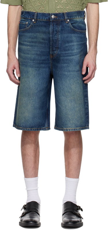 Šortky BOSS Hugo Logo Patch Denim Shorts Modrá | 50537732, 0