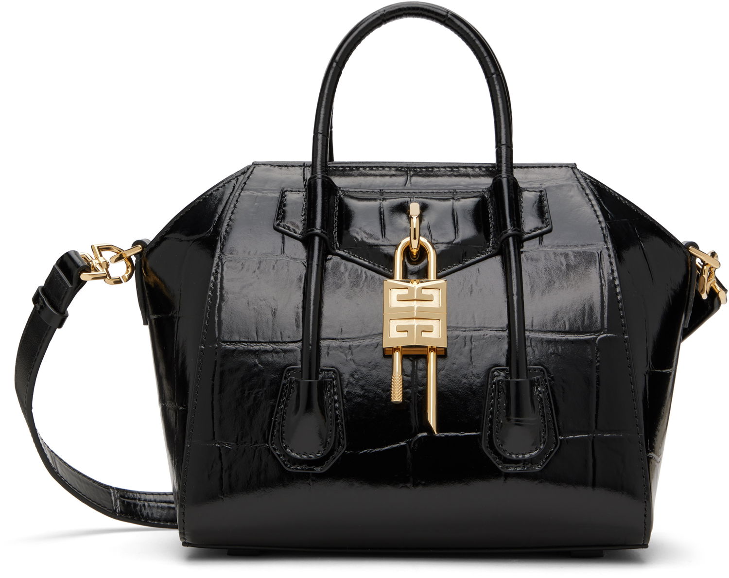 Kabelka Givenchy Mini Antigona Lock Handbag Čierna | BB50U0B26M001, 0