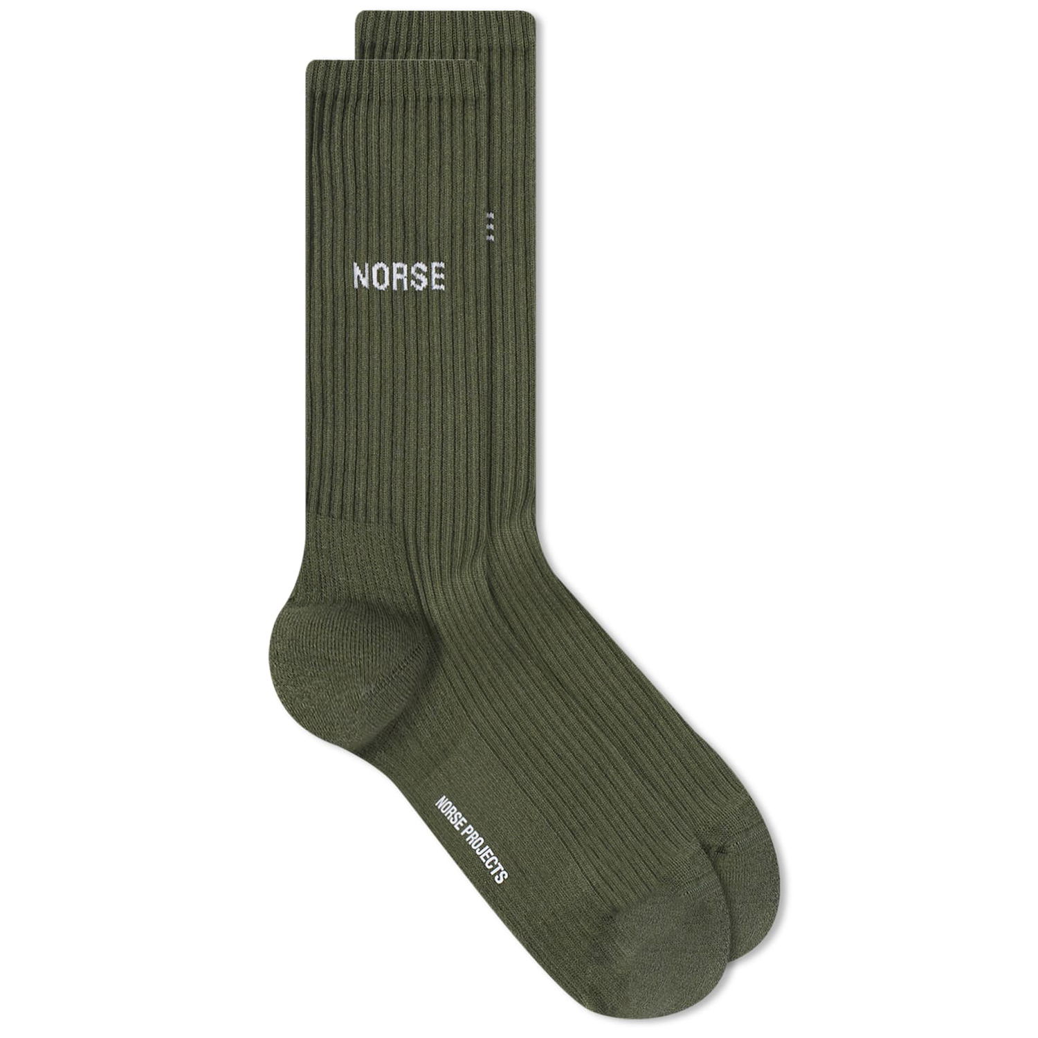 Ponožky NORSE PROJECTS Bjarki Logo Sock Zelené | N82-0060-8045, 0