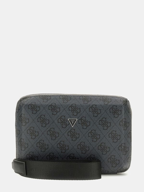 Cestovná taška GUESS Modena 4G Logo Vanity Case Zelené | PMMOLOP4432, 0