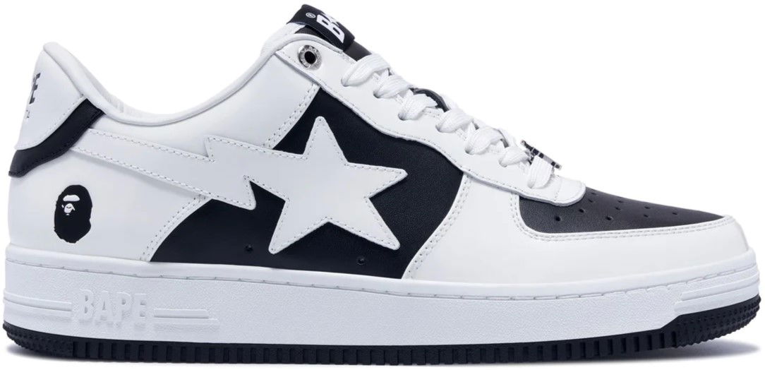 Tenisky a topánky BAPE Bape Sta #6 M2 Black/White Biela | 0ZXSHM191328M-BLK, 0