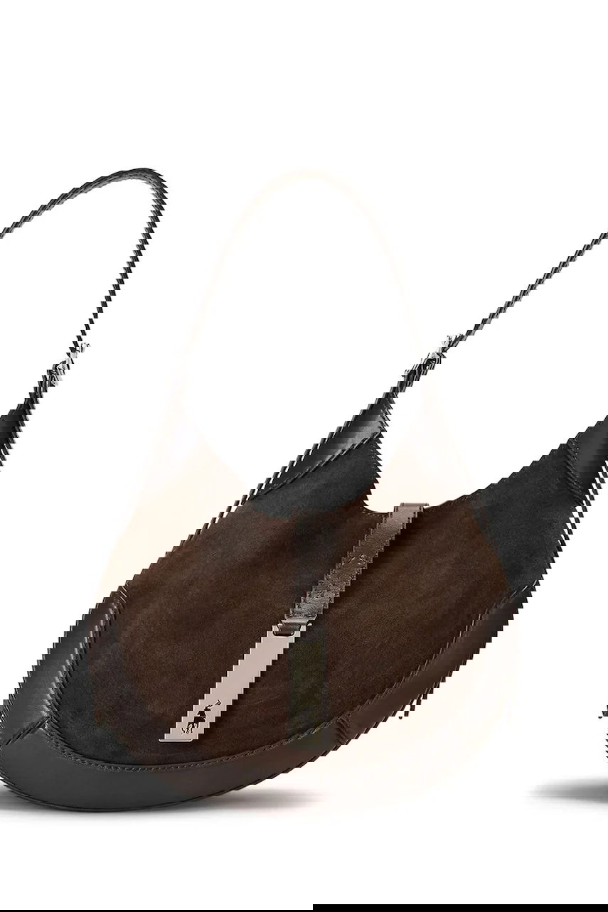 Kabelka Polo by Ralph Lauren Suede Handbag Hnedá | 428945972, 0