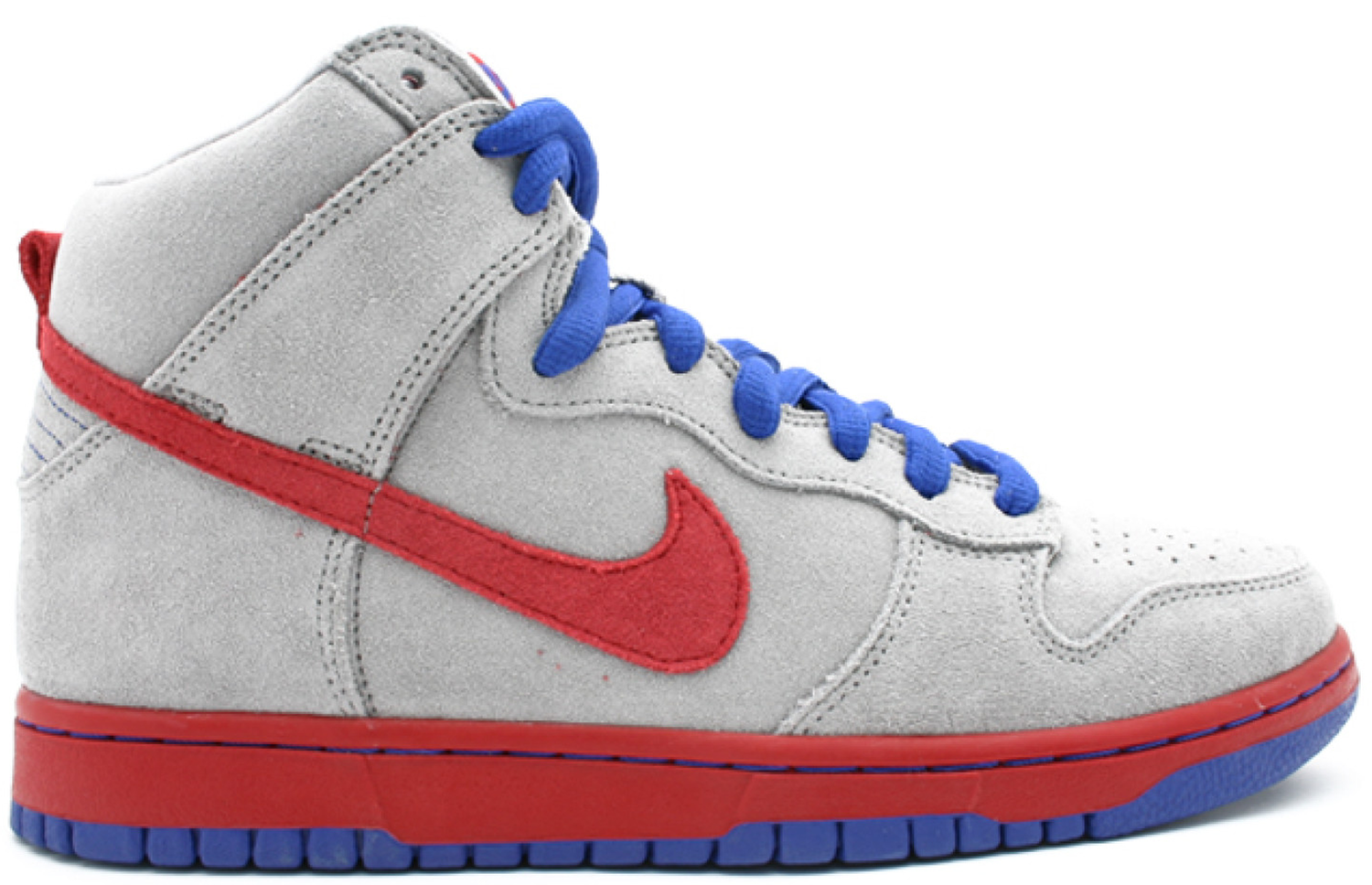 Tenisky a topánky Nike Dunk High Medium Grey Varsity Red Old Royal Šedá | 305050-063, 0