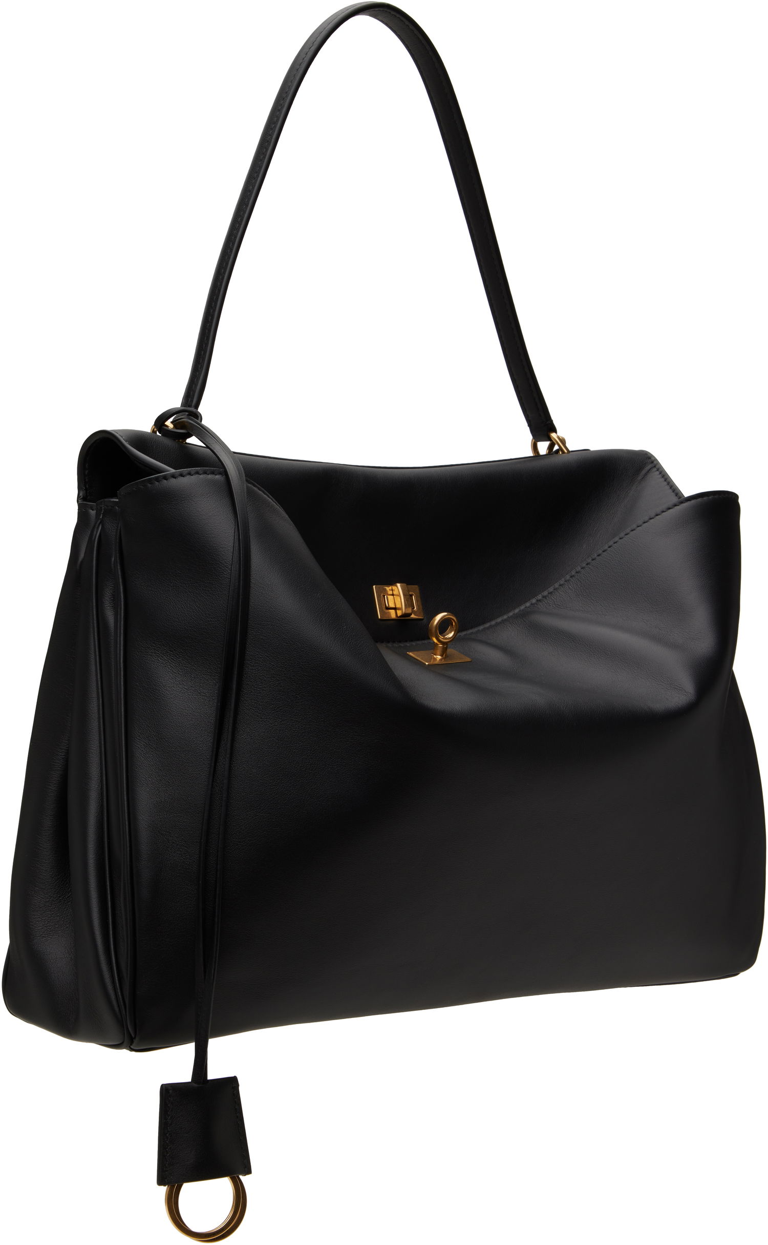 Tote bag Balenciaga Large Rodeo Leather Shoulder Bag Čierna | 789744 2AA4V, 1