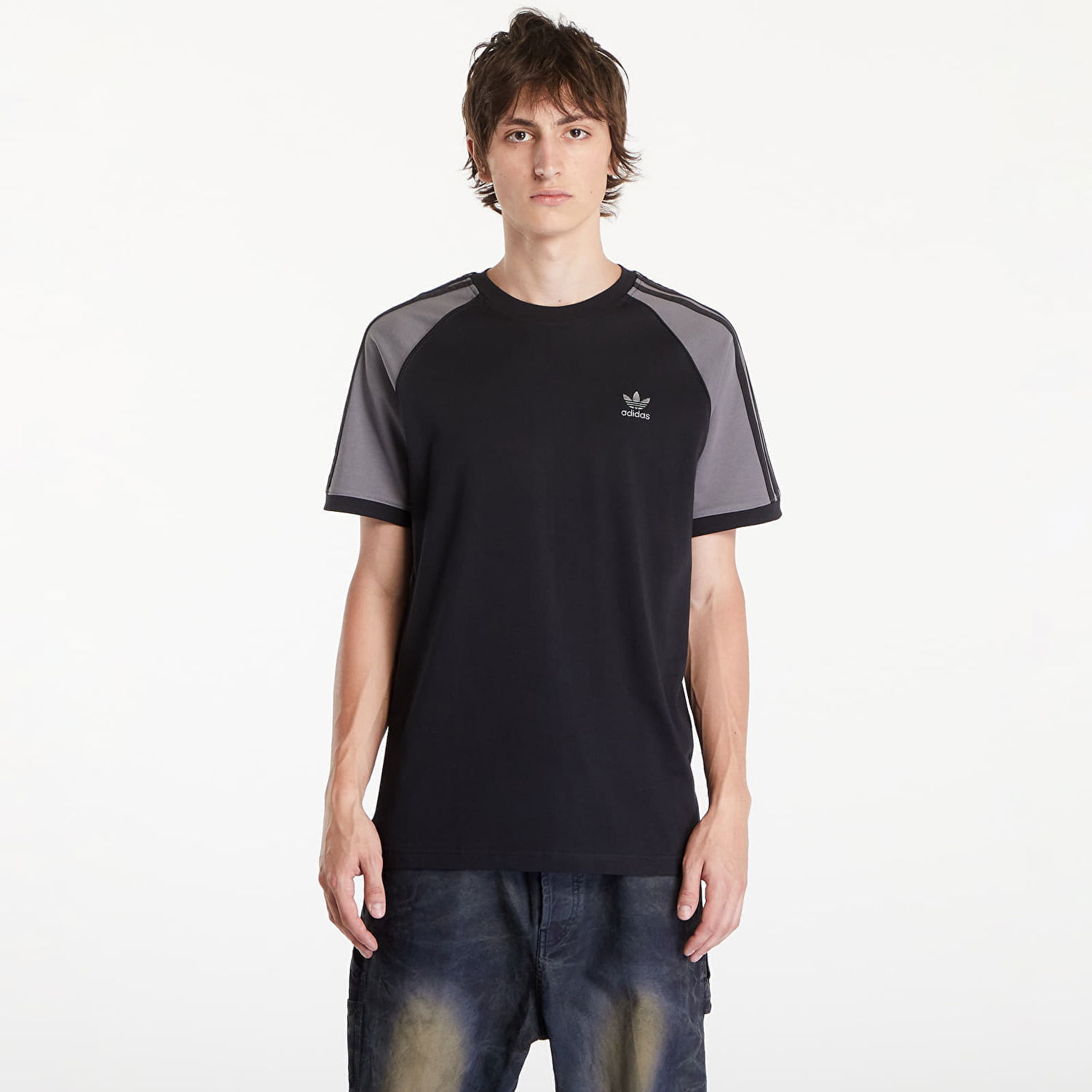 Tričko adidas Originals Cb 3-Stripes Tee Black/ Grey Four Čierna | IW5818, 0