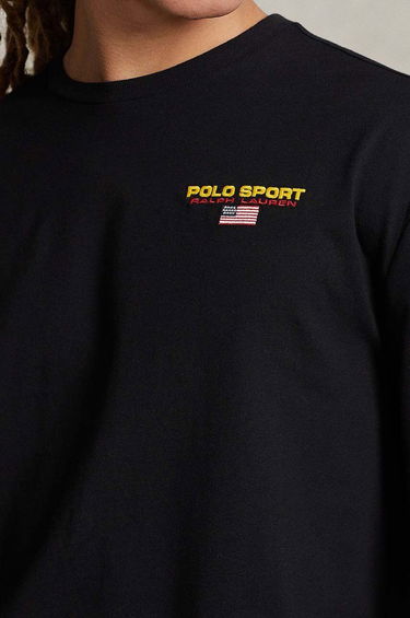 Tričko Polo by Ralph Lauren Long Sleeve Graphic T-Shirt Čierna | 710814128, 2