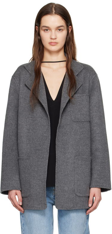 Bunda TOTEME TOTEME Patch Pocket Jacket Šedá | 242-WRO1613-FB0006, 0