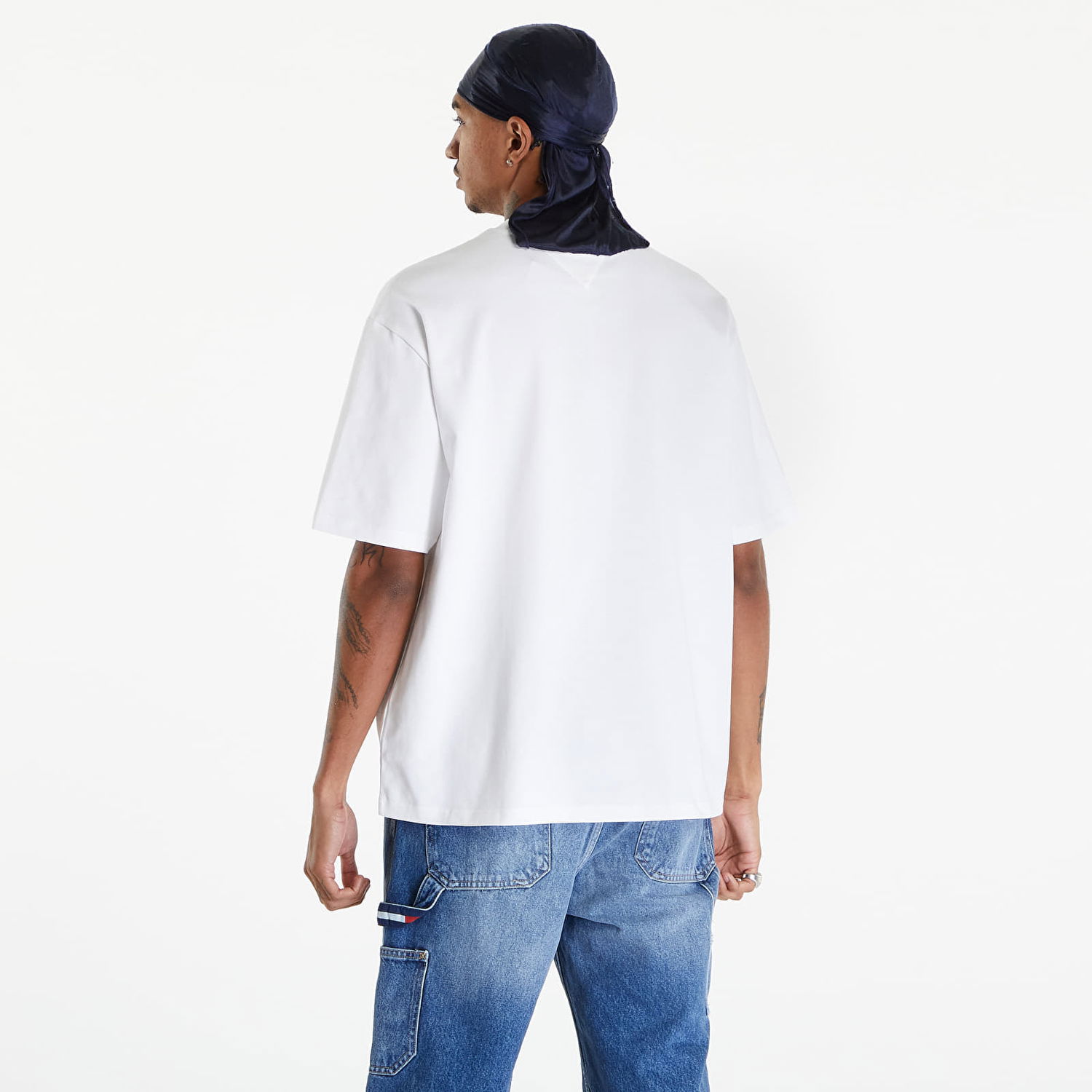 Tričko Tommy Hilfiger Logo Oversized Fit T-Shirt White Biela | DM0DM18267 YBR, 1