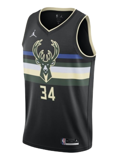 Dres Jordan Giannis Antetokounmpo Bucks Statement Edition 2020 Jersey Čierna | CV9484-010