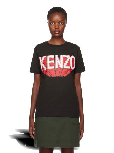 Tričko KENZO Paris 3D T-Shirt Čierna | FD62TS0794SO