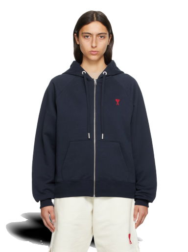 Mikina AMI Hoodie Navy | USW415.747