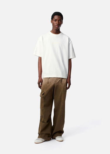 Tričko AXEL ARIGATO Men's Relaxed Fit T-Shirt with Drawstring Hem Biela | A3443001, 4