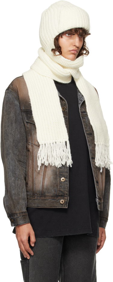 Šál We11done We11done Chunky Knit Beanie and Scarf Set Biela | WD-KH3-24-642-U-IV, 3