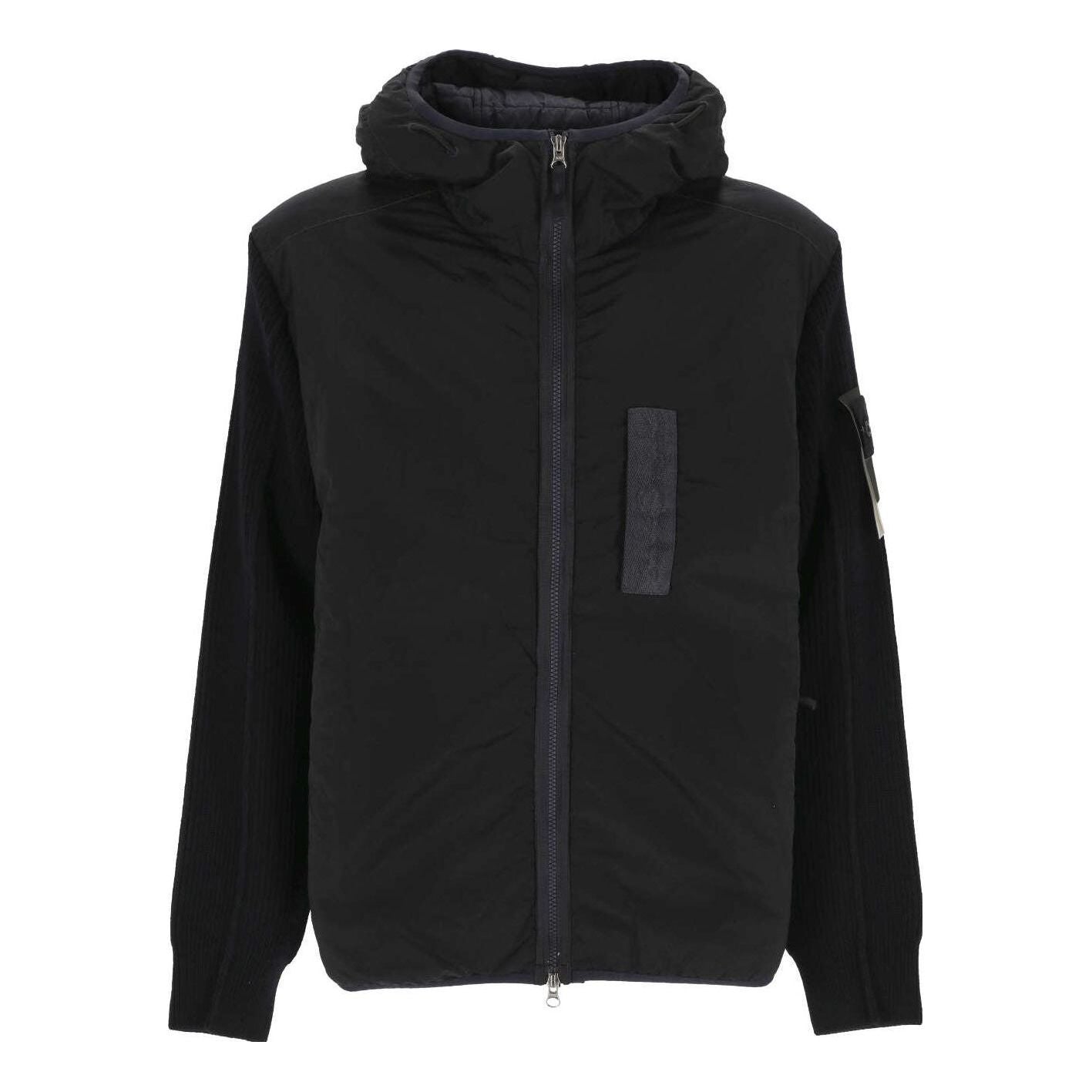 Mikina Stone Island Wool Logo Jacket Čierna | 791544134-V0020, 0