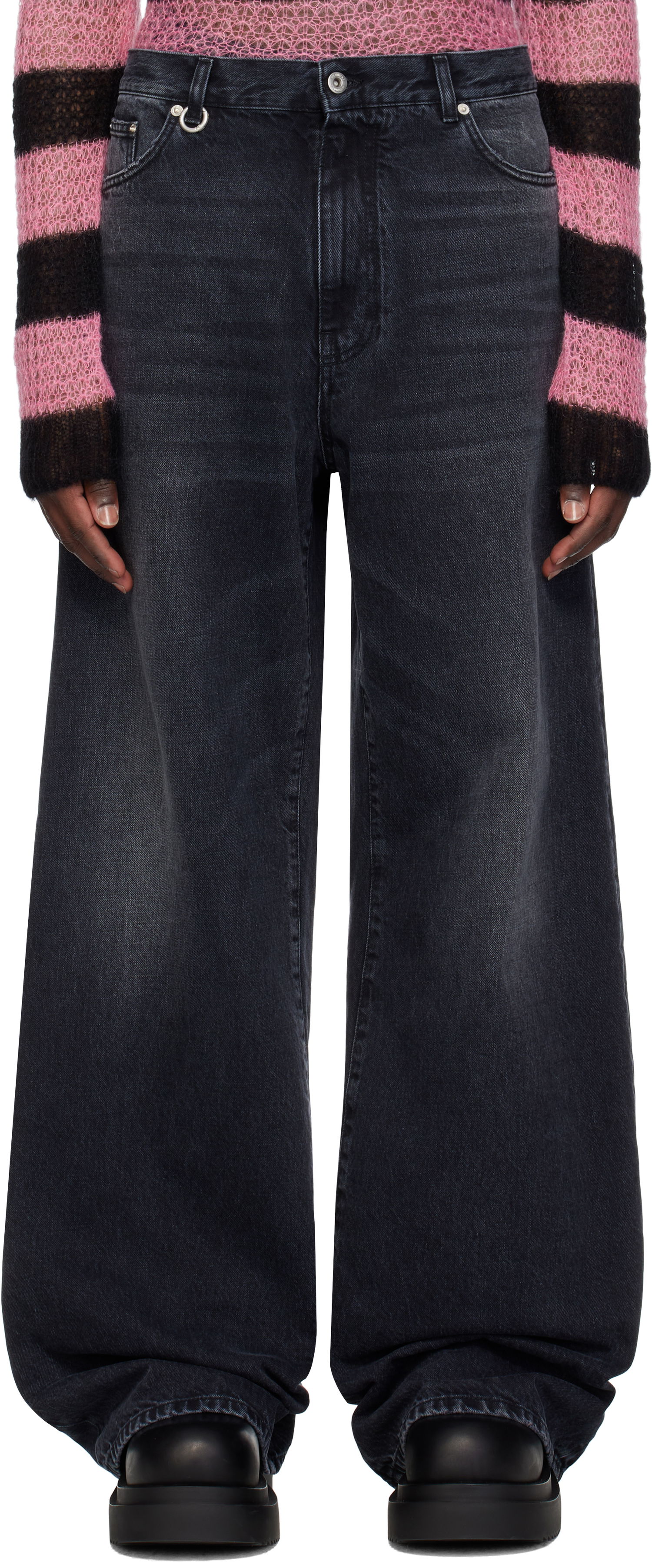 Džínsy We11done We11done Oversized Jeans Čierna | WD-DP0-25-397-M-BK, 0