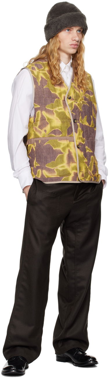 Vesta Paul Smith Paul Smith Photogram Leaves Print Quilted Vest Zelené | M1R-134Z-N02490-10, 3