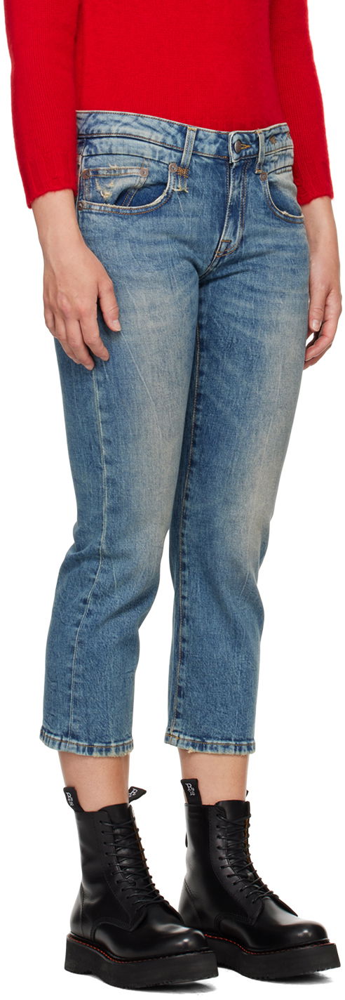Džínsy R13 R13 Boy Straight Jeans Modrá | R13W0091-D081A, 1