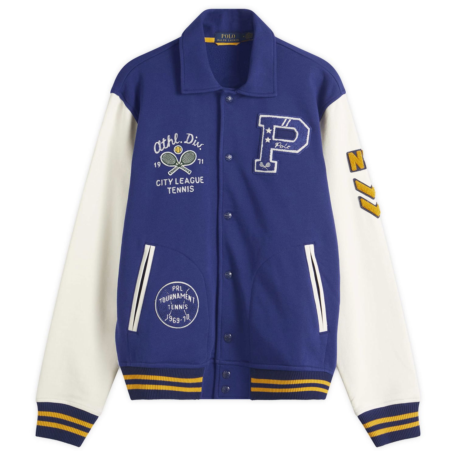 Bomber bunda Polo by Ralph Lauren Ralph Lauren Athletic Club Varsity Jacket Modrá | 710964979001, 1