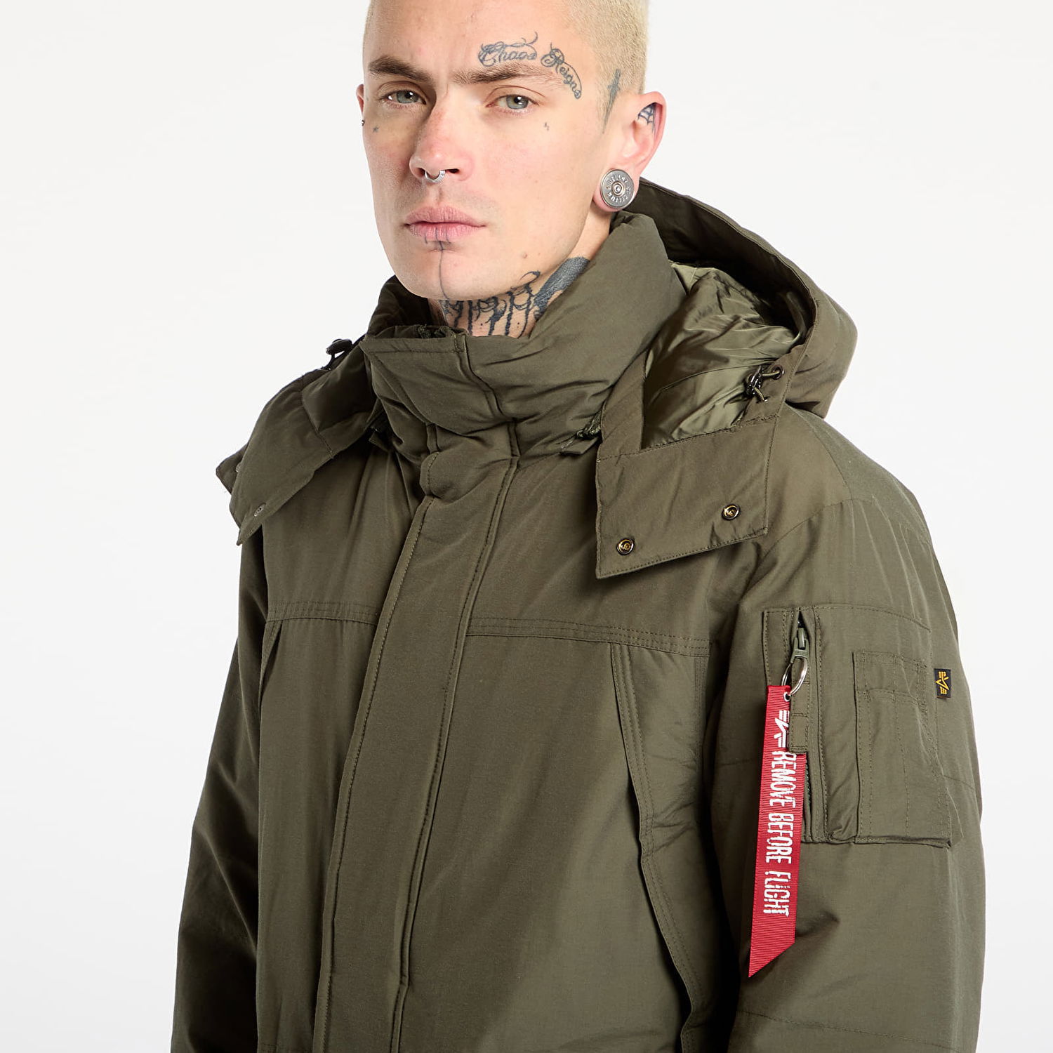 Parka Alpha Industries Hooded Puffer Parka Zelené | 148124-142, 1