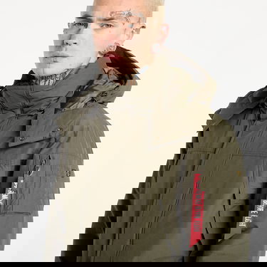 Parka Alpha Industries Hooded Puffer Parka Zelené | 148124-142, 1