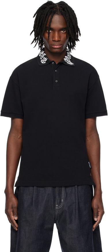 Polo tričko Palm Angels Palm Angels Neck Logo Polo Čierna | PMGB012S25FAB0021003, 0