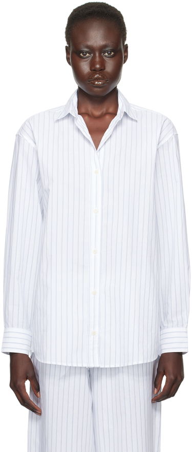 Košeľa Baserange Baserange Ole Striped Shirt Biela | SHOL-PO-WI24, 0