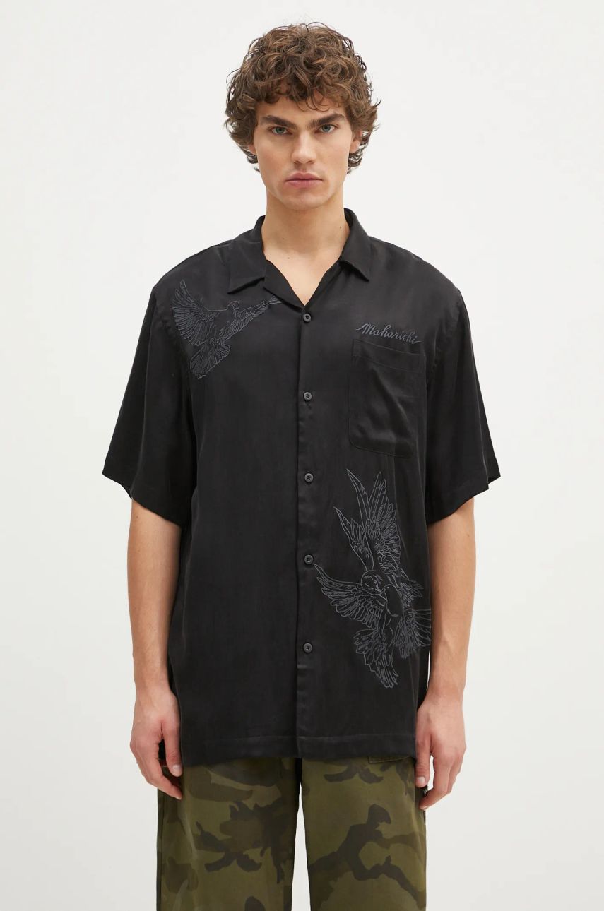 Košeľa Maharishi Maharishi Peace Dove Embroidered Shirt Čierna | 5326.BLACK, 0