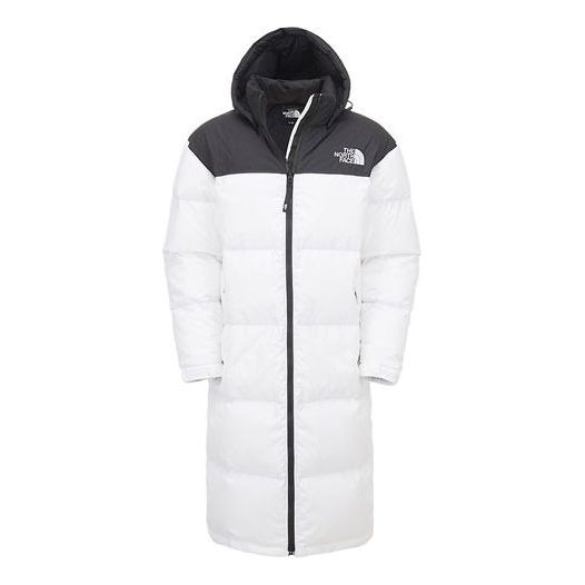 Parka The North Face Nuptse Long Padded Jacket Biela | NC1DK57B, 0