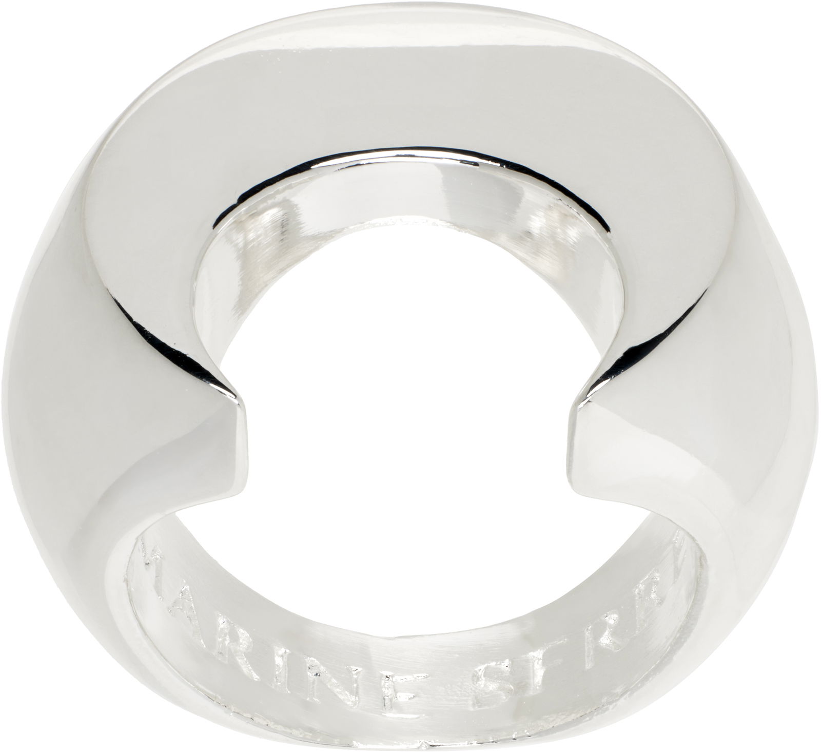 Polished Moon Ring