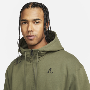Mikina Jordan Jordan Essentials Fleece Full-Zip Hoodie Zelené | DA9810-222, 3