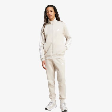 Súprava adidas Performance Sportswear Basic 3-Stripes Fleece Tracksuit Béžová | JX5547, 1