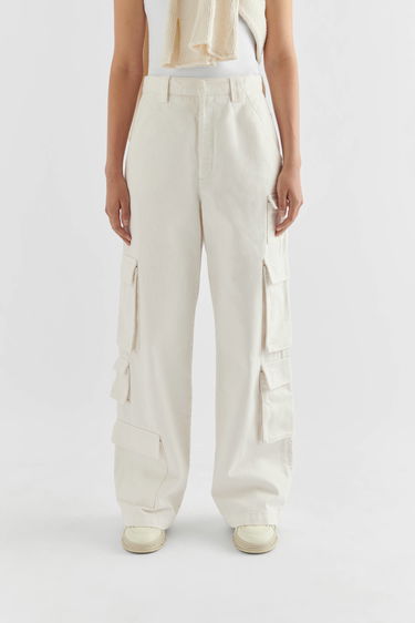 Cargo nohavice AXEL ARIGATO Roam Cargo Jeans Biela | A2105002, 2