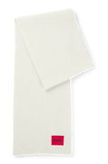 HUGO Ribbed Wool-Blend Scarf